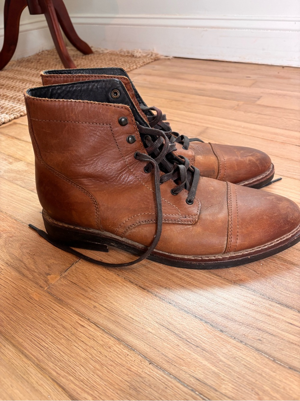 Thursday Boot Co Everyday Cap Toe Leather Boots Men’s 11 Brown Lace Up